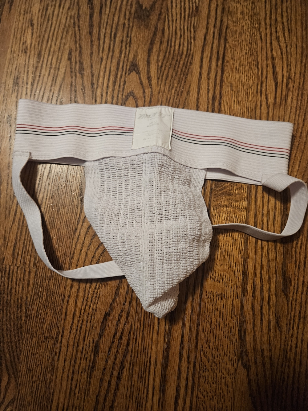 Men's Athletic White TruFit Jockstrap with Supportive Pouch
